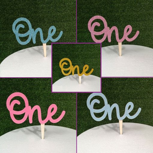 Cake Topper in Legno Personalizzato One