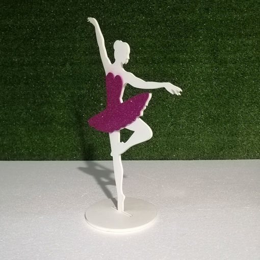 Laserizzami Incisione Taglio Laser | Ballerina in Polifoam con Crepla colorata