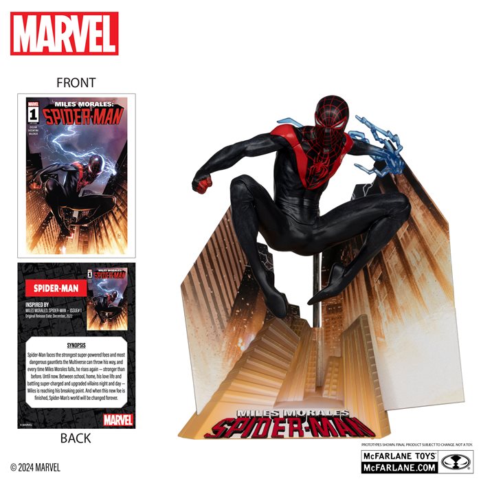 Spider-Man MIles Morales Figure 16cm Scala 1/10 McFarlane Toys 