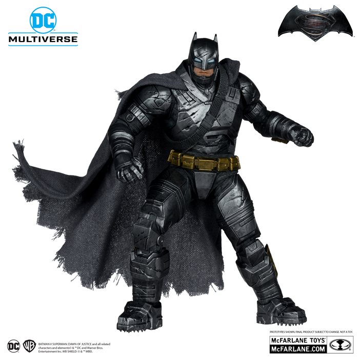 Batman Armor Suit Figure 17cm PVC McFarlane Toys Batman VS Superman Dc Multiverse 