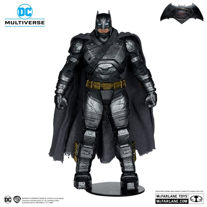 Batman Armor Suit Figure 17cm PVC McFarlane Toys Batman VS Superman Dc Multiverse 