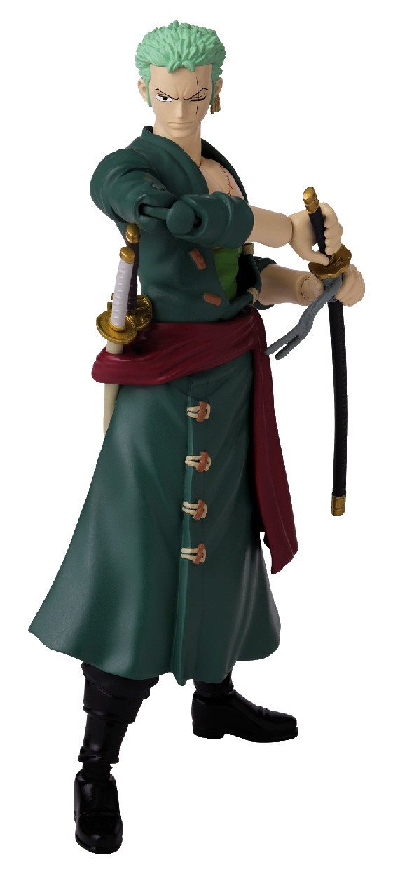 One Piece Roronoa Zoro Figure 17cm PVC Bandai Anime Heroes