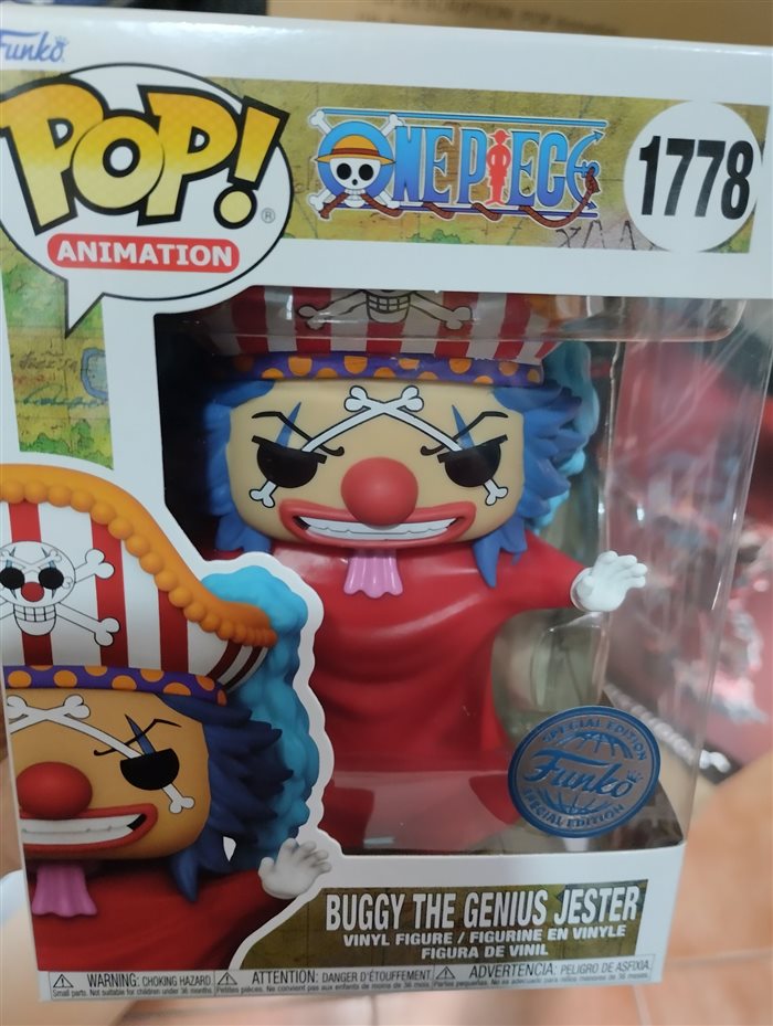 Fumetteria Camelot | One Piece Buggy The Genius Jester Figure 9cm Vinile Funko Pop! Animation 1778 Special Edition