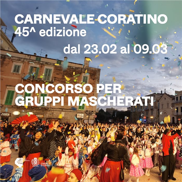 Il carnevale coratino celebra i 150 anni del Teatro Comunale