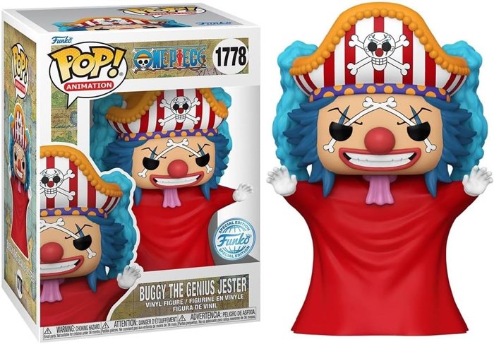 One Piece Buggy The Genius Jester Figure 9cm Vinile Funko Pop! Animation 1778 Special Edition