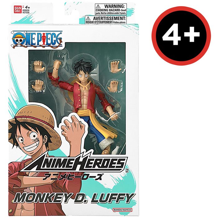 One Piece Monkey D. Luffy "Refresh" Figure 17cm PVC Bandai Anime Heroes