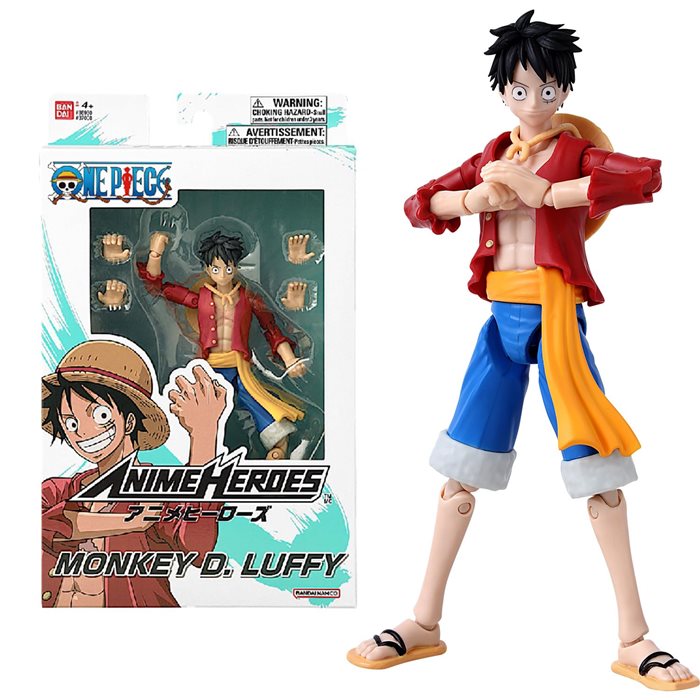 One Piece Monkey D. Luffy "Refresh" Figure 17cm PVC Bandai Anime Heroes