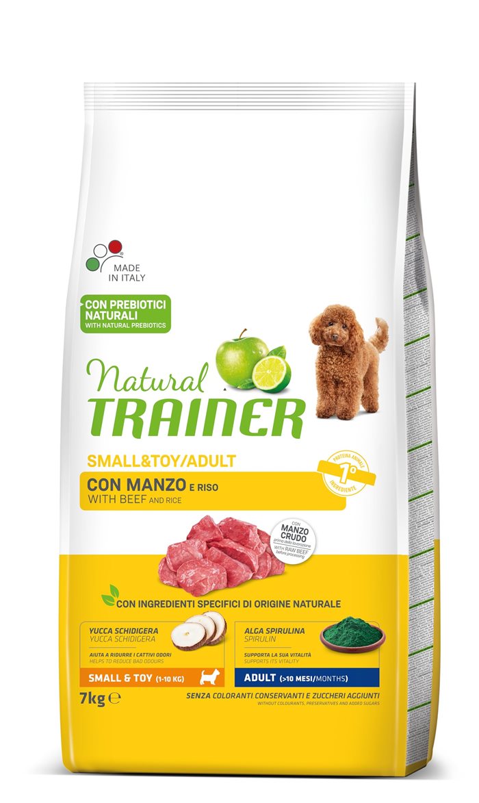 GdPharmapet | NATURAL TRAINER adult cane small & toy manzo e riso