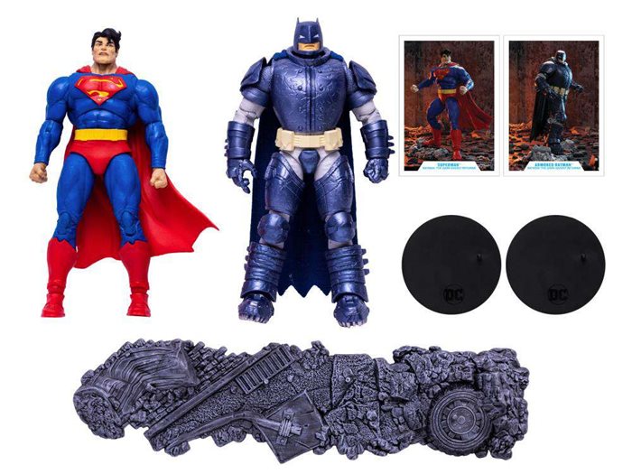 Superman Vs Batman Figure 17cm PVC McFarlane Toys Dc The Dark Knight Returns