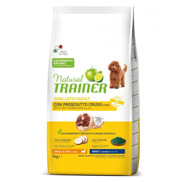 GdPharmapet | NATURAL TRAINER adult cane small & toy prosciutto crudo e riso