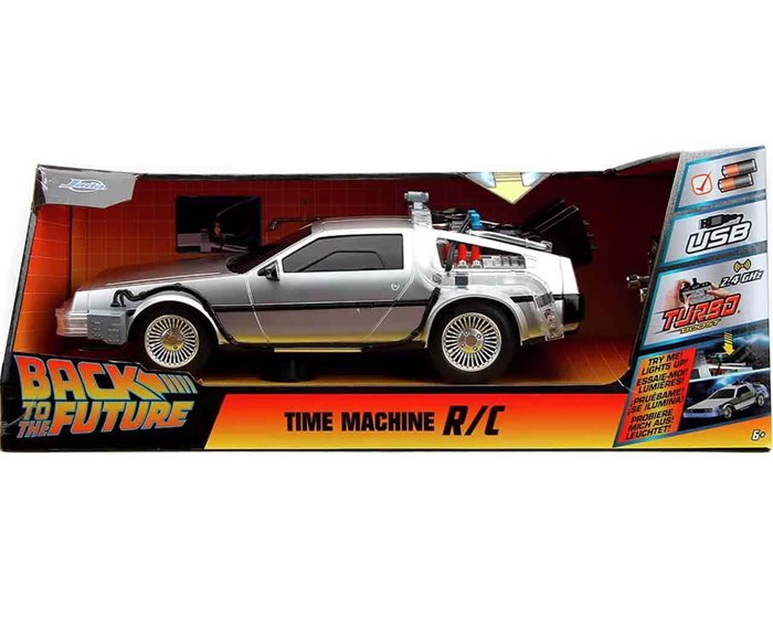 Ritorno al Futuro - De Lorean DMC Macchina del Tempo Telecomandata Scala 1/16 Jada Toys