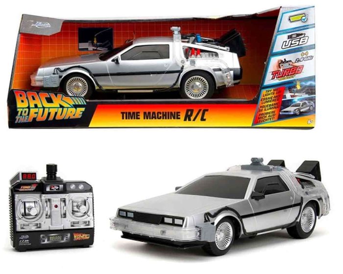 Ritorno al Futuro - De Lorean DMC Macchina del Tempo Telecomandata Scala 1/16 Jada Toys