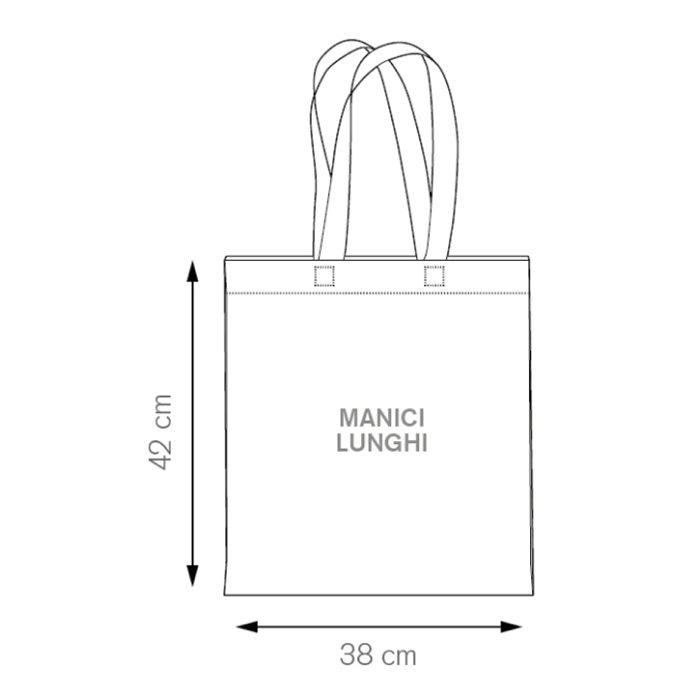 SHOPPING BAG IN COTONE