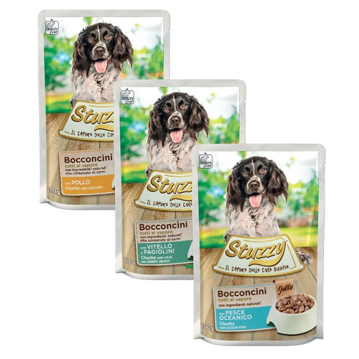 GdPharmapet | STUZZY CANE Bocconcini 100 gr - OFFERTA 10 bustine +1 omaggio