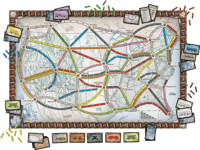 Ticket To Ride Gioco da Tavolo Età 8+ Giocatori 2-5 Asmodee Italia 