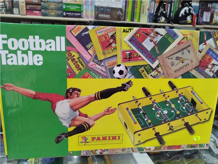 Fumetteria Camelot | Football Table Calcio Balilla da Tavolo in Legno Panini Dimensioni cm 51x30.5x12.4