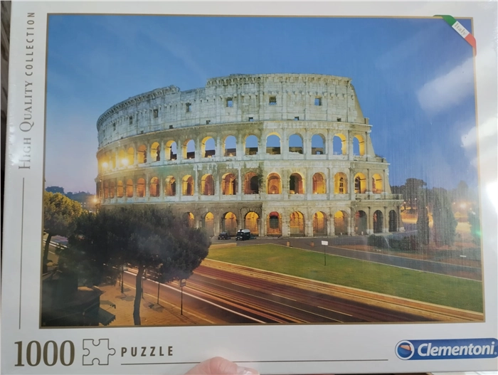 Puzzle 1000pz Clementoni HIgh Quality Collection Dimensioni 50x69cm - Soggetto Roma Colosseo