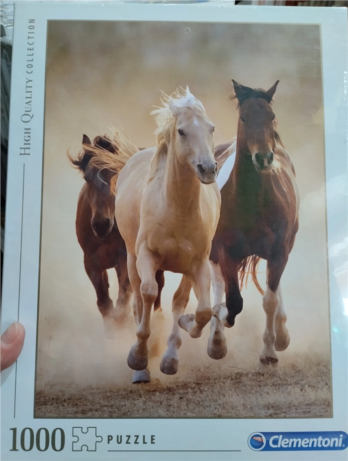 Puzzle 1000pz Clementoni HIgh Quality Collection Dimensioni 50x69cm - Soggetto Running Horses