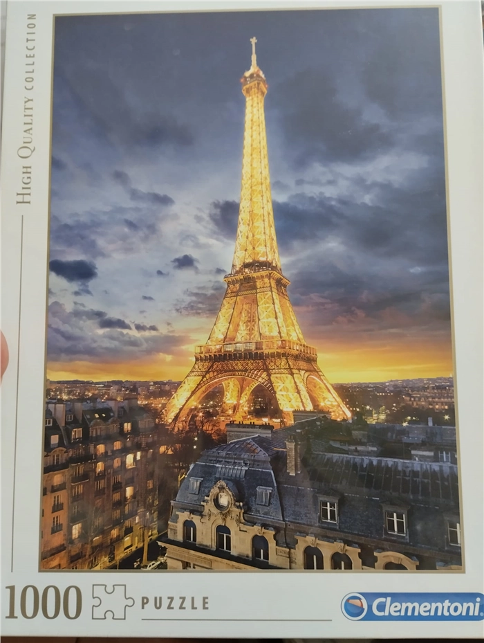 Puzzle 1000pz Clementoni HIgh Quality Collection Dimensioni 50x69cm - Soggetto Tour Eiffel