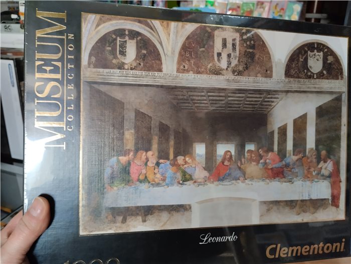 Puzzle 1000pz Clementoni Museum Collection Dimensioni 50x69cm - Artista - Opera Leonardo - Cenacolo
