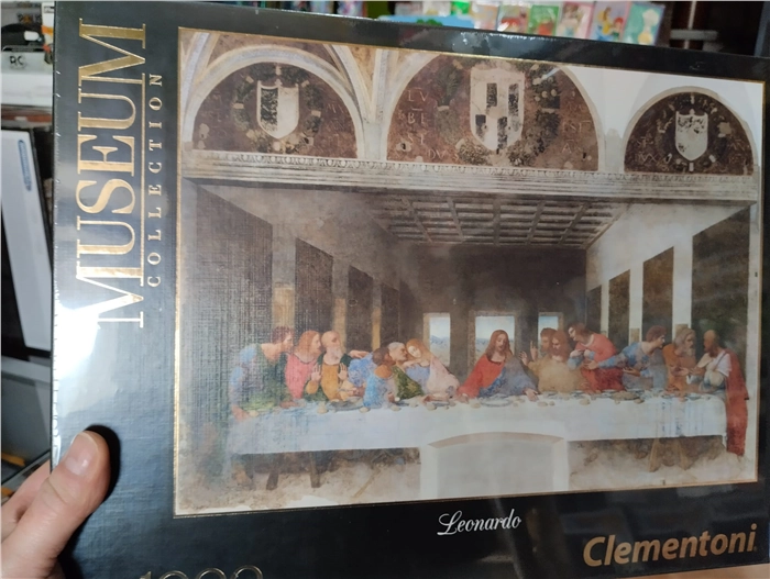 Puzzle 1000pz Clementoni Museum Collection Dimensioni 50x69cm - Artista - Opera Leonardo - Cenacolo