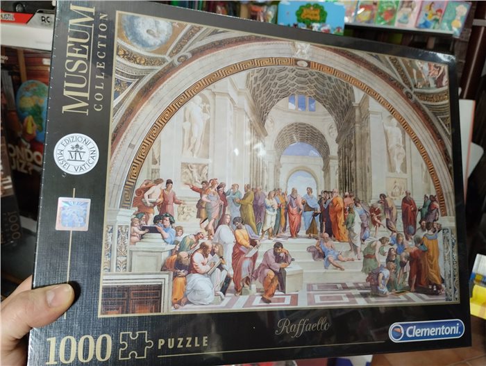 Puzzle 1000pz Clementoni Museum Collection Dimensioni 50x69cm - Artista - Opera Raffaello - School of Athens