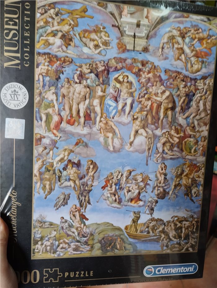 Puzzle 1000pz Clementoni Museum Collection Dimensioni 50x69cm - Artista - Opera Michelangelo - Universal Judgement