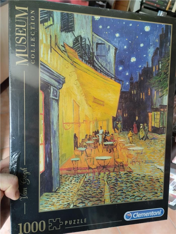 Puzzle 1000pz Clementoni Museum Collection Dimensioni 50x69cm - Artista - Opera Van Gogh - Cafè Terrace at Night