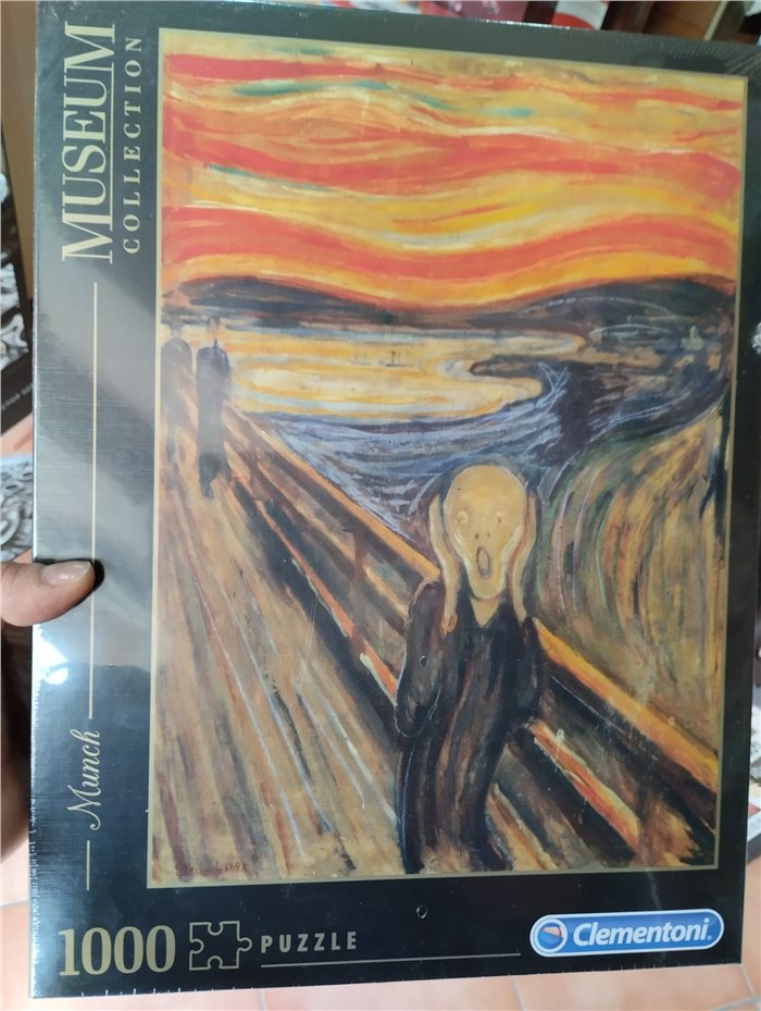 Puzzle 1000pz Clementoni Museum Collection Dimensioni 50x69cm - Artista - Opera Munch - The Scream