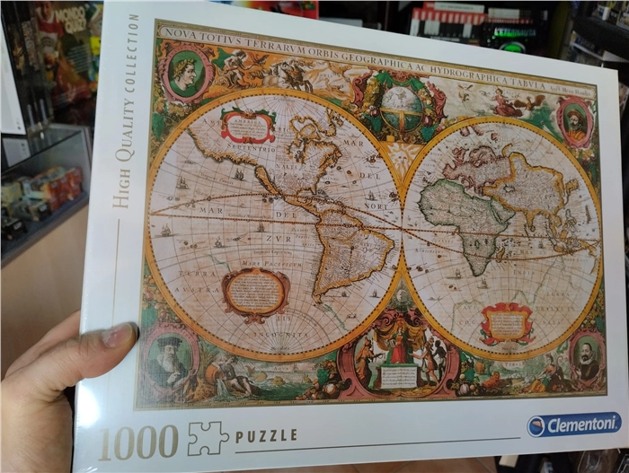Puzzle 1000pz Clementoni HIgh Quality Collection Dimensioni 50x69cm - Soggetto Mappa Antica
