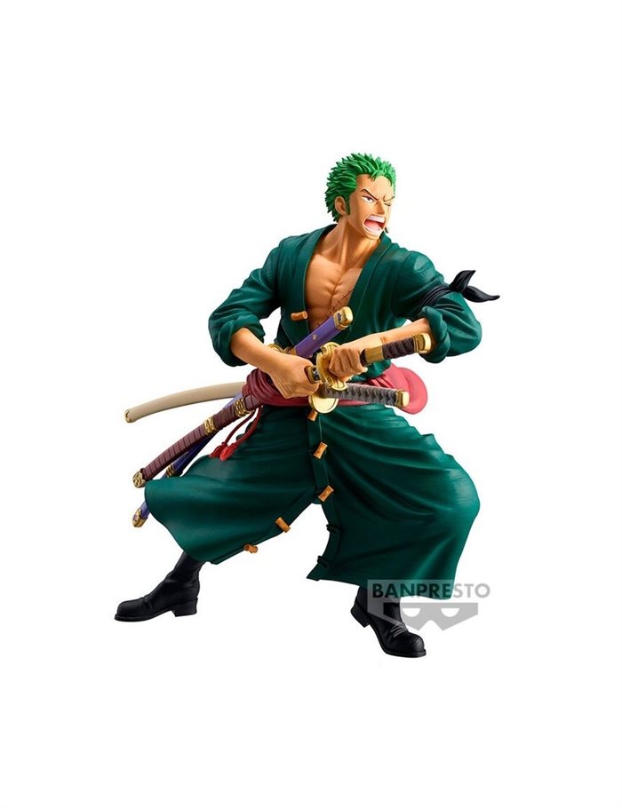 One Piece Roronoa Zoro Figure 22cm PVC Banpresto Grandista