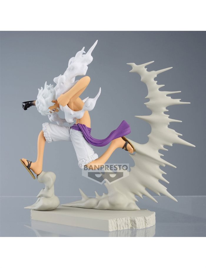 One Piece Monkey D. Luffy Gear 5 (vs Rob Lucci) Figure 7cm PVC Banpresto Senkouzekkei