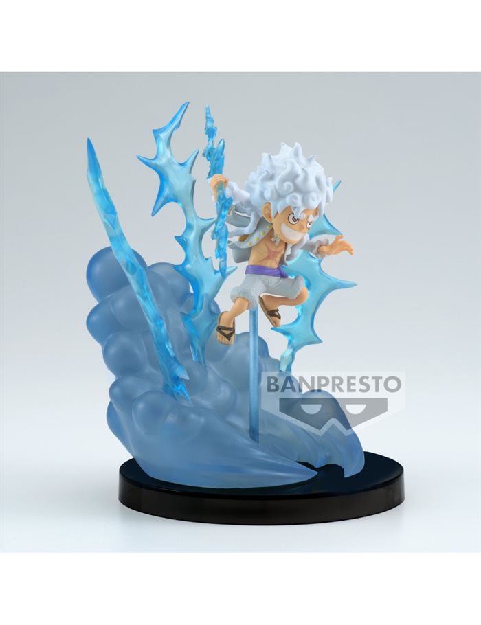 One Piece Monkey D. Luffy Gear 5 Figure 6cm PVC Banpresto World Collectable Figure TV Animation 25th Anniversary