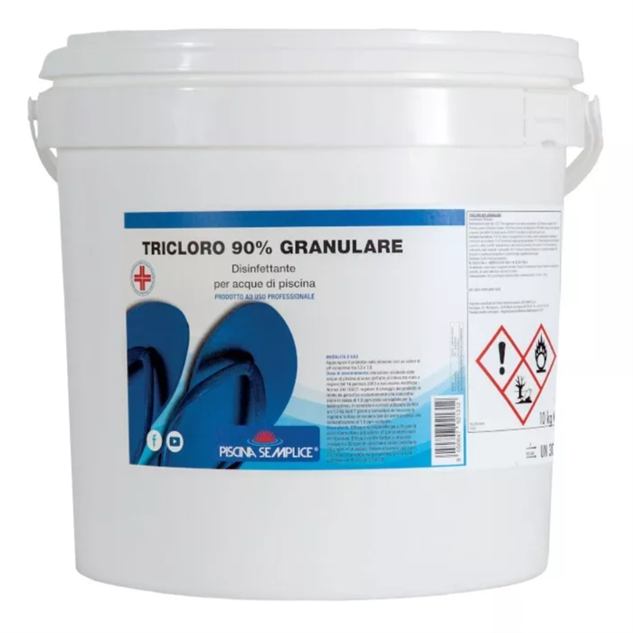 Tricloro 90% granulare in secchi da 10kg