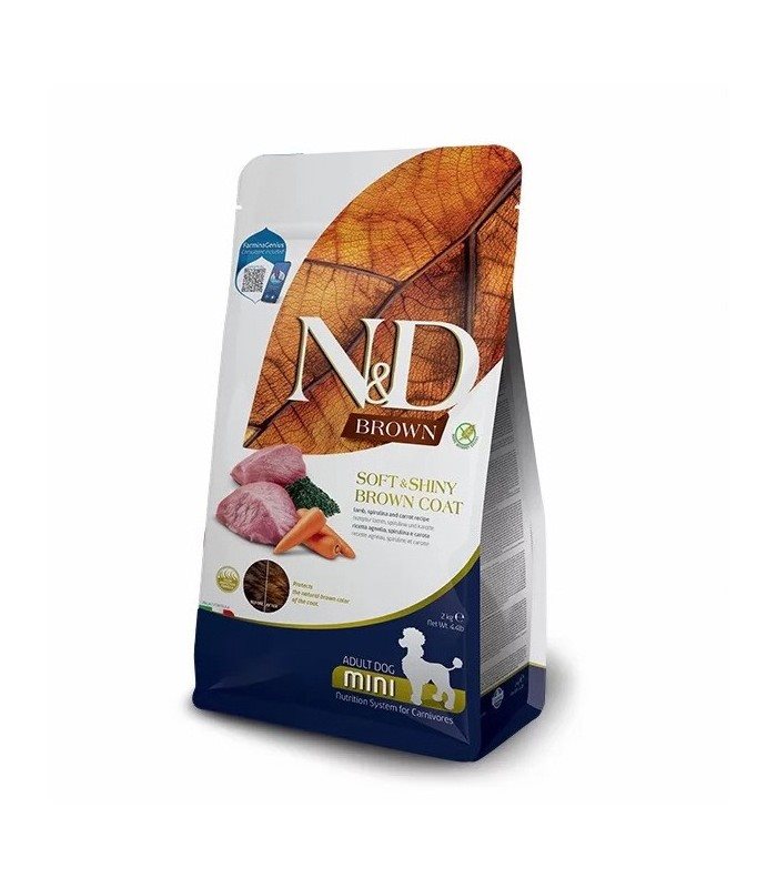 GdPharmapet | Farmina N&D Brown Adult Mini Agnello Spirulina E Carota 2 Kg