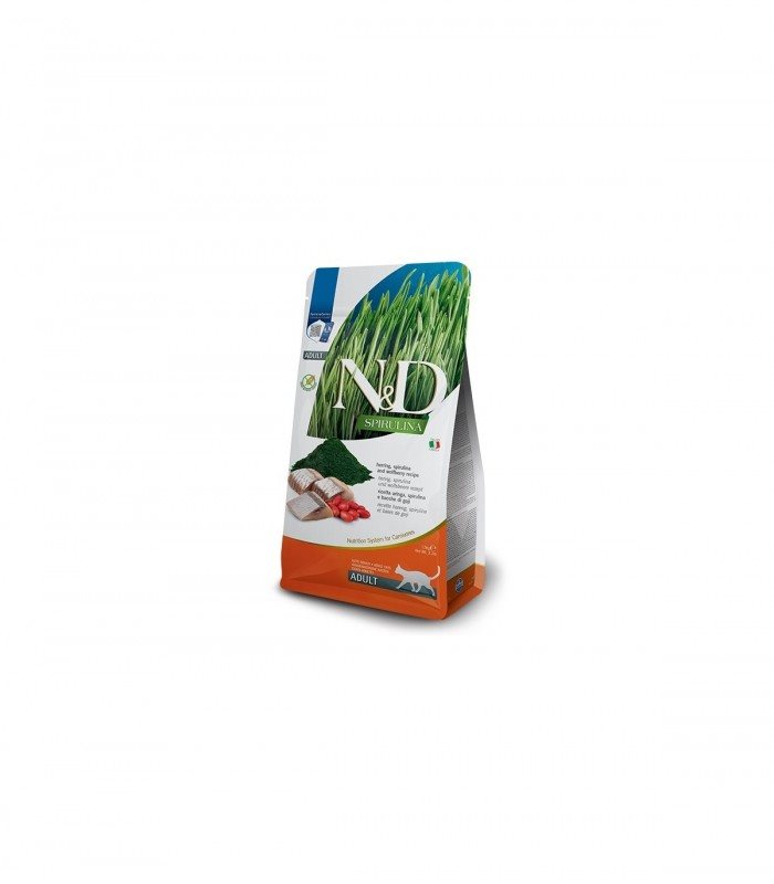 GdPharmapet | Farmina N&D Spirulina Gatto Adult Aringa 1,5 Kg