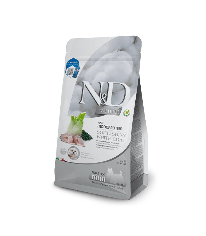 GdPharmapet | Farmina N&D White Adult Mini Spigola Spirulina E Finocchio 2 Kg