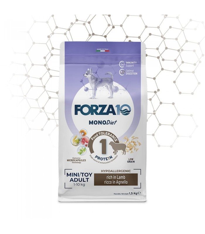 Forza 10 Cane Mono Diet adult mini toy agnello 1,5 kg
