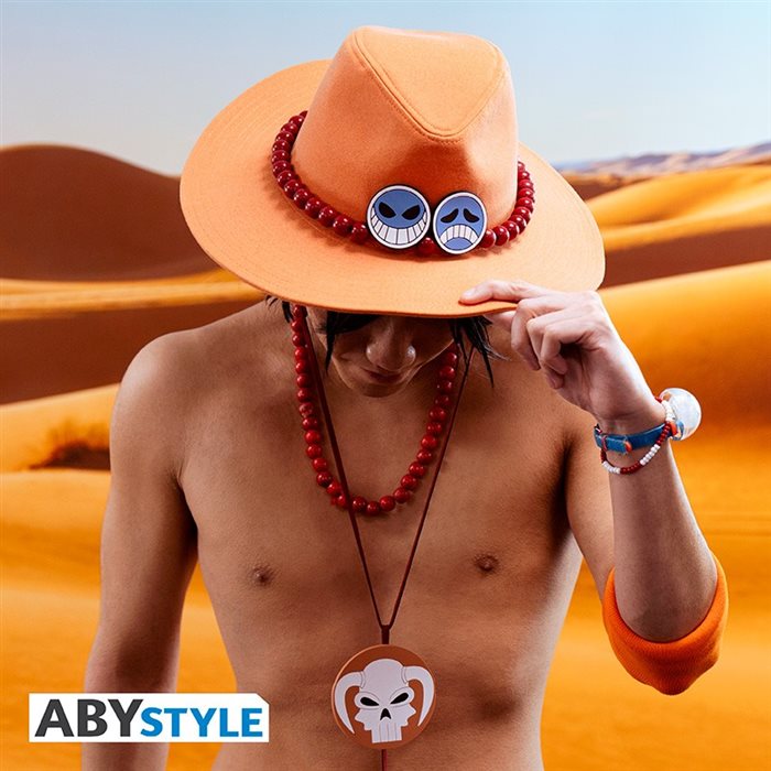 One Piece Cappello Portgas D. Ace Replica Abystyle dim. 38x12x35 cm 