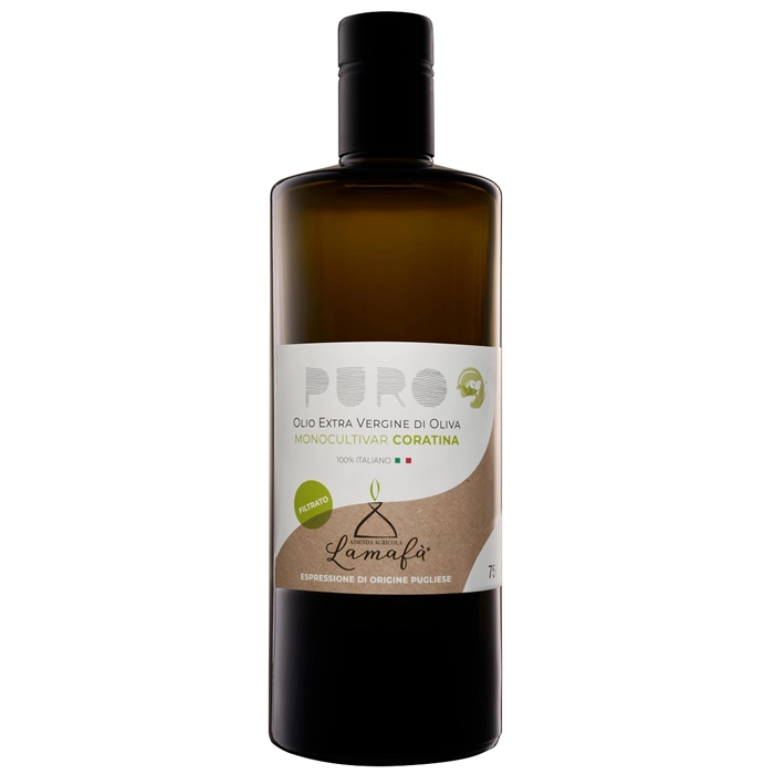 PURO - Olio Extravergine di Oliva Monocultivar Coratina - FILTRATO