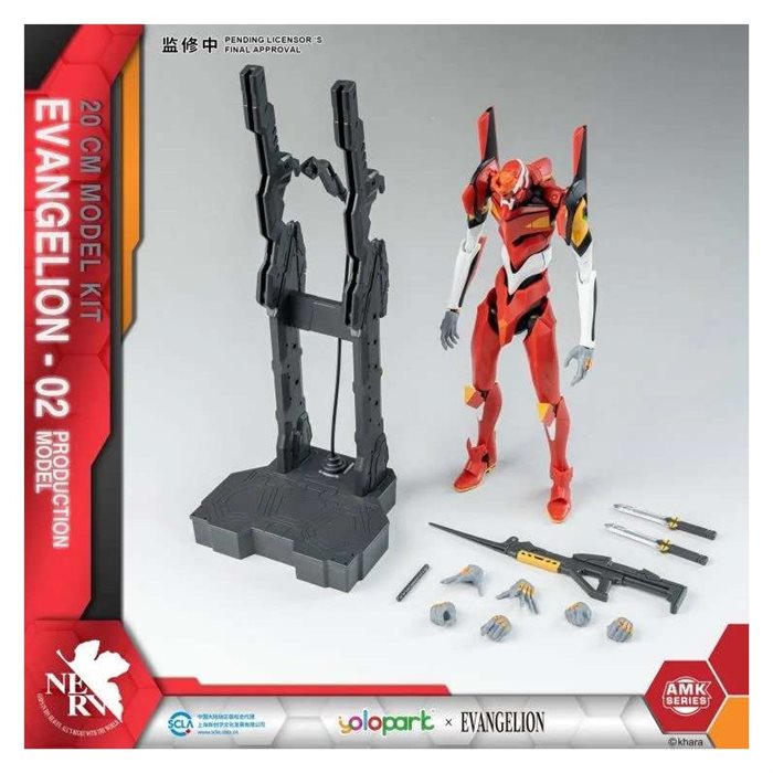 Evangelion Production Unit Model-02 Model Kit 20cm Yolopark Amk Series