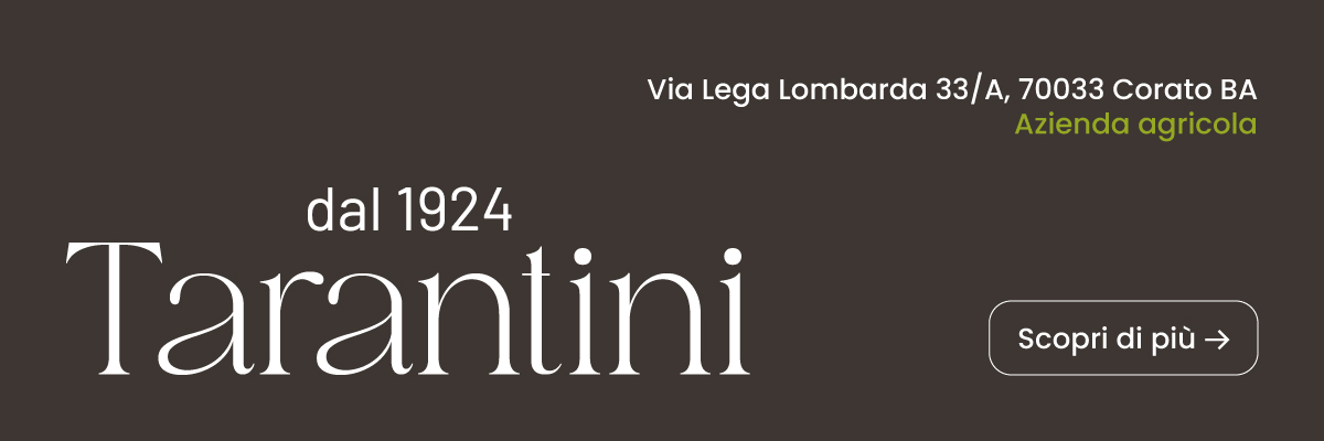 Annuncio pubblicitario di olio Tarantini